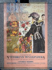 Victorian Wallpapers 1986 Geffrye Museum, London, art exhibition poster