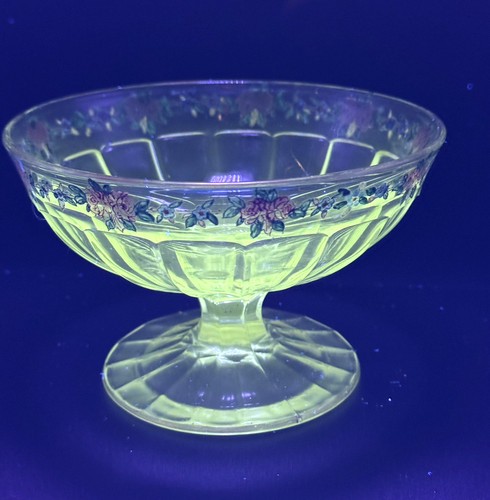 Vintage glass compote pedestal - compote,