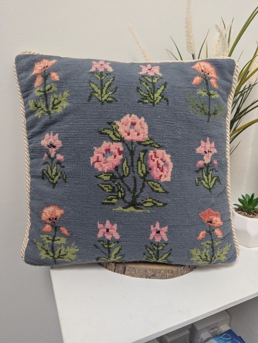 Vintage needlepoint cushion - vintage,