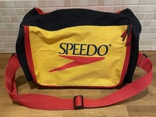 Vintage SPEEDO Small Swimming/gym Shoulder Bag Zip up -Blue Yellow Red 90’s