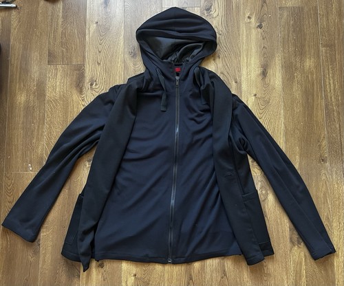 Zara man black hooded blazer - black,