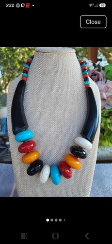 Multi color necklace - multi,