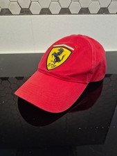 Ferrari Logo Circa 1999 Shumacher Racing Red Cap Vintage Adjustable Rare Genuine