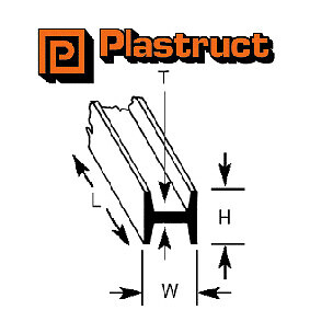 Plastruct column section - plastruct, h-column
