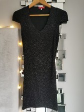 John Zack Dress Size 8 Black, Multi Shimmer Fabric