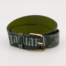 John Galliano Green Leather