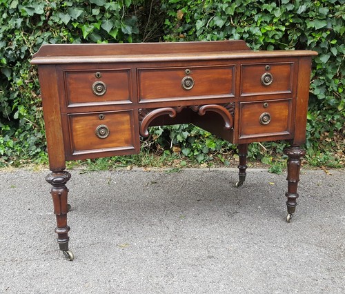 Victorian mahogany writing - mahogany,