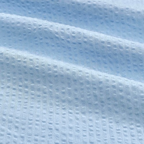Light blue puckered crinkle - light,