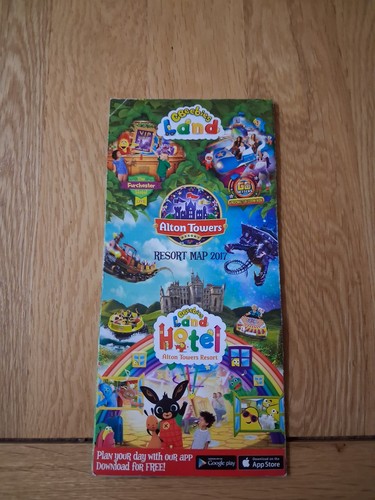 Alton towers 2017 park map
