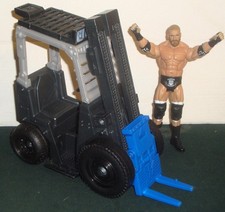 WWE WRESTLING FIGURE MATTEL WREKKIN FORKLIFT TRUCK WITH  TRIPLE H