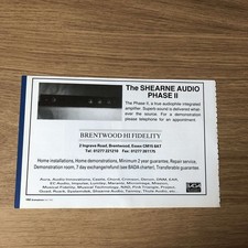GRAM212 MAGAZINE ADVERT 5X8 THE SHEARNE AUDIO PHASE II
