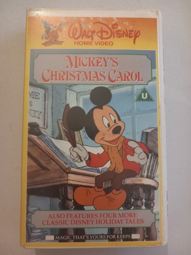 Mickey christmas carol vhs - christmas,