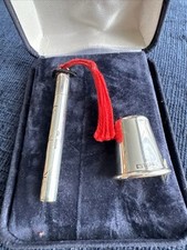 sterling silver needle case thimble sewing kit set