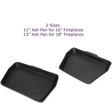 Ashpan Tray Fireside Fireplace Ash Pan Coal Fire Grate Carrier Metal Black