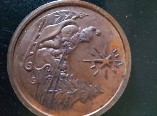 1974 solid bronze christmas - 1974,