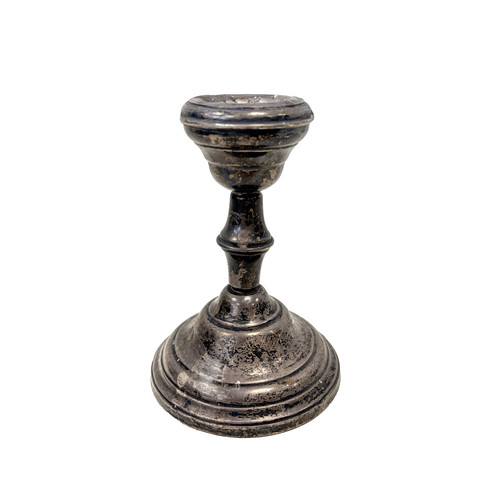 Antique sterling silver candle - antique,