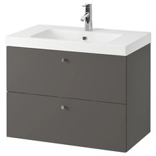 IKEA GODMORGON Grey Bathroom