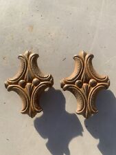 Pair Of Antique Gothic Steel Drawer Cupboard Door Pull Handles