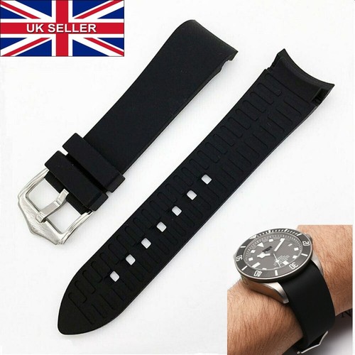 21mm diver black curved - black,