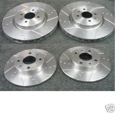  FOR FIAT BRAVO 2.0HGT BRAKE DISC CROSS DRILLED GROOVED BRAKE DISC FRONT REAR