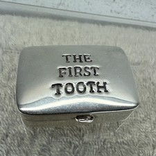 Solid Silver 'The First Tooth' Pill Box, London 2008