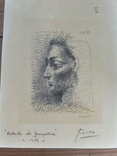 Pablo Picasso Signed Lithograph ‘Jacquline 1956’