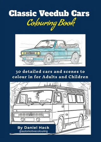 Classic car colouring - , book
