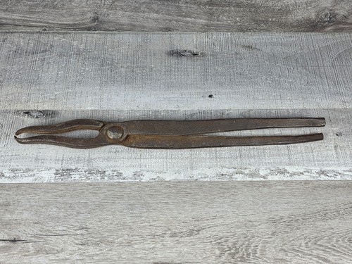 Antique blacksmith forge - forge, tongs