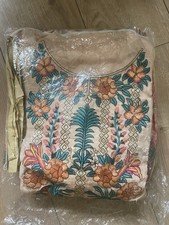 Pakistani Designer Unstitched 3-Piece Shalwar Kameez Suit with Dupatta