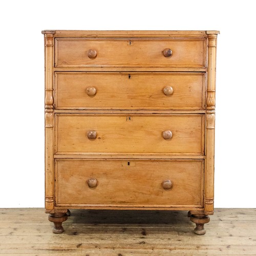 Large antique pine chest - large,