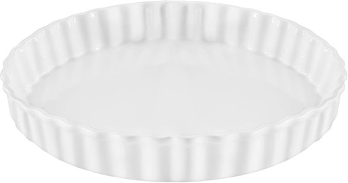 26cm porcelain flan dish - porcelain,