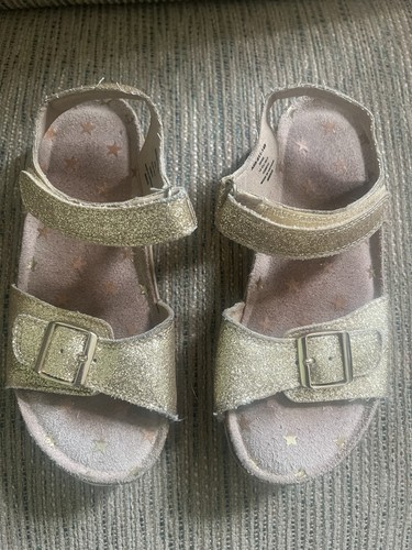 Girls next gold sandals size - girls,