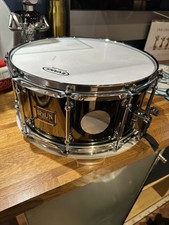 Spaun Vented 14” Snare Black Nickel Snare 14x6 Snare