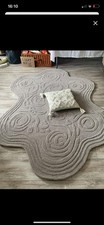 Pure Wool Pale Grey Rug Approx