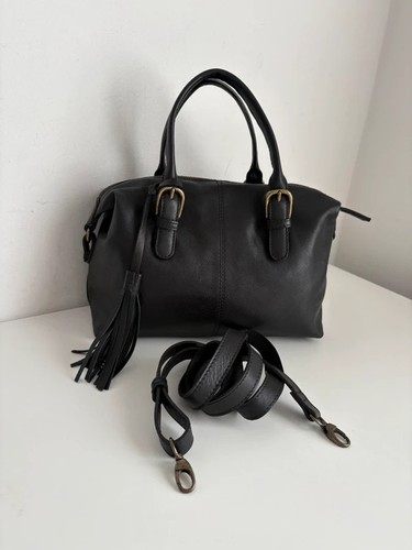 Fatface black leather - , handbag