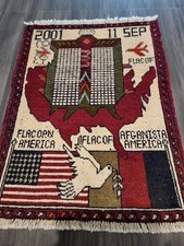 NEW Beautifully Handmade Afghan War Rug  80cm X 61cm