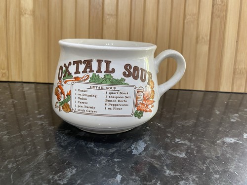 Vintage ceramic recipe soup - vintage,