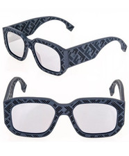 Fendi  Shadow 52mm Rectangular  Sunglasses GREY/ OTHER / SMOKE MIRROR, $500