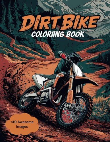 Dirt bike coloring book for - book,