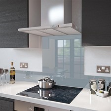 Glass Splashbacks Squirrel Grey and Glass Upstands - Made By Premier Range