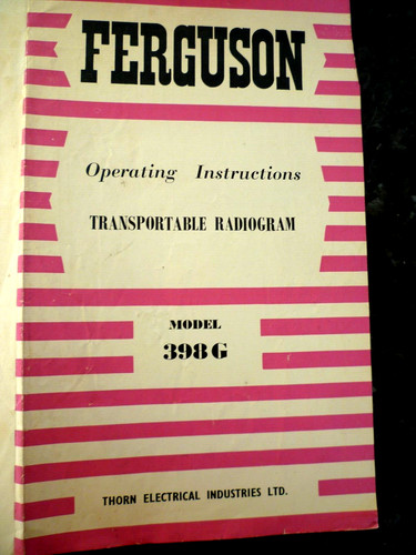 Vintage operating instructions - operating,