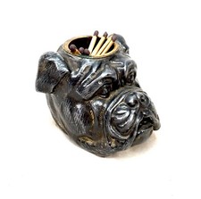 Antique Victorian Pewter Match