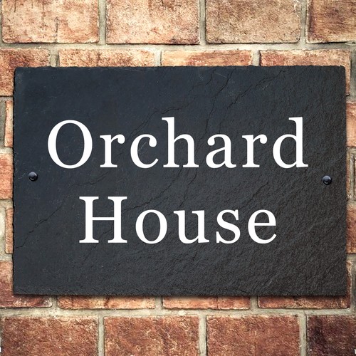 Personalised rustic slate - personalised,