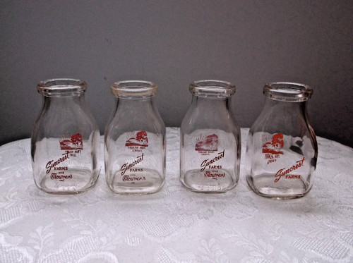 Vintage glass milk - vintage,