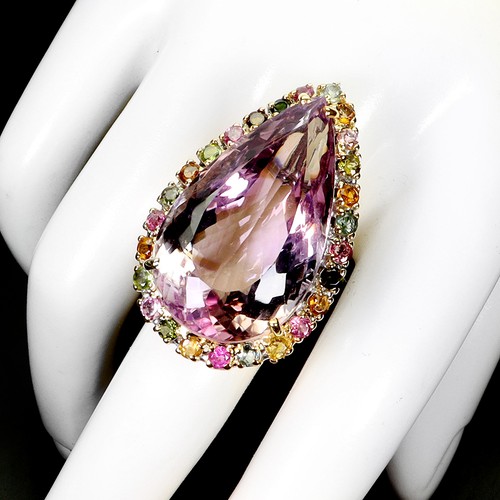 925 sterling silver ring pear - silver,