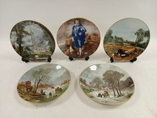 Seven Coalport Artist Painting Plates Constable Gainsborough 7.5" Wide 