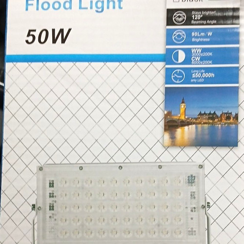 50w led floodlight ip65 black - 50w,