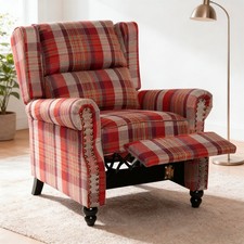 Recliner tub armchair red - recliner,
