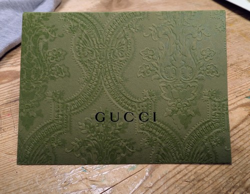 Green gucci embossed gift - 2,