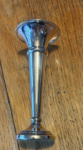 Solid silver posy vase - solid,